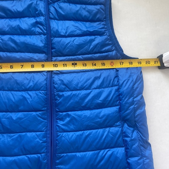 Be Inspired Large Women’s  Packable Down-Filled Puffer Vest BluePockets - Picture 6 of 7